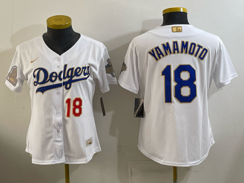 women Los Angeles Dodgers #18 Yamamoto white Game 2026 Nike MLB Jersey 410003->->Women Jersey women Los Angeles Dodgers #18 Yamamoto white Game 2026 Nike MLB Jersey 410003->->Women Jersey